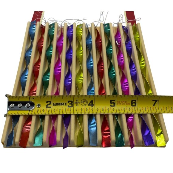 Shiny-Brite 12 Metal Christmas Tree Diamond Icicles Vintage American 1940s Desig - Picture 7 of 15